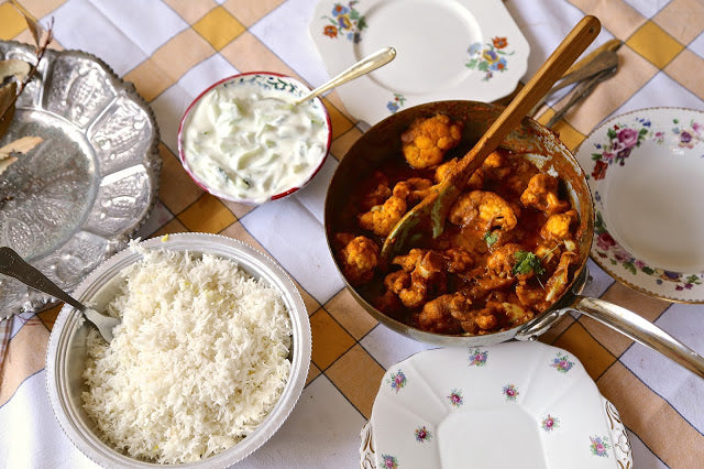 Cauliflower and almond curry Recipe